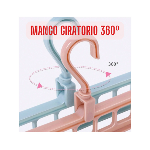 RopaFlex™-PACK 5 Colgador Organizador 9 en 1