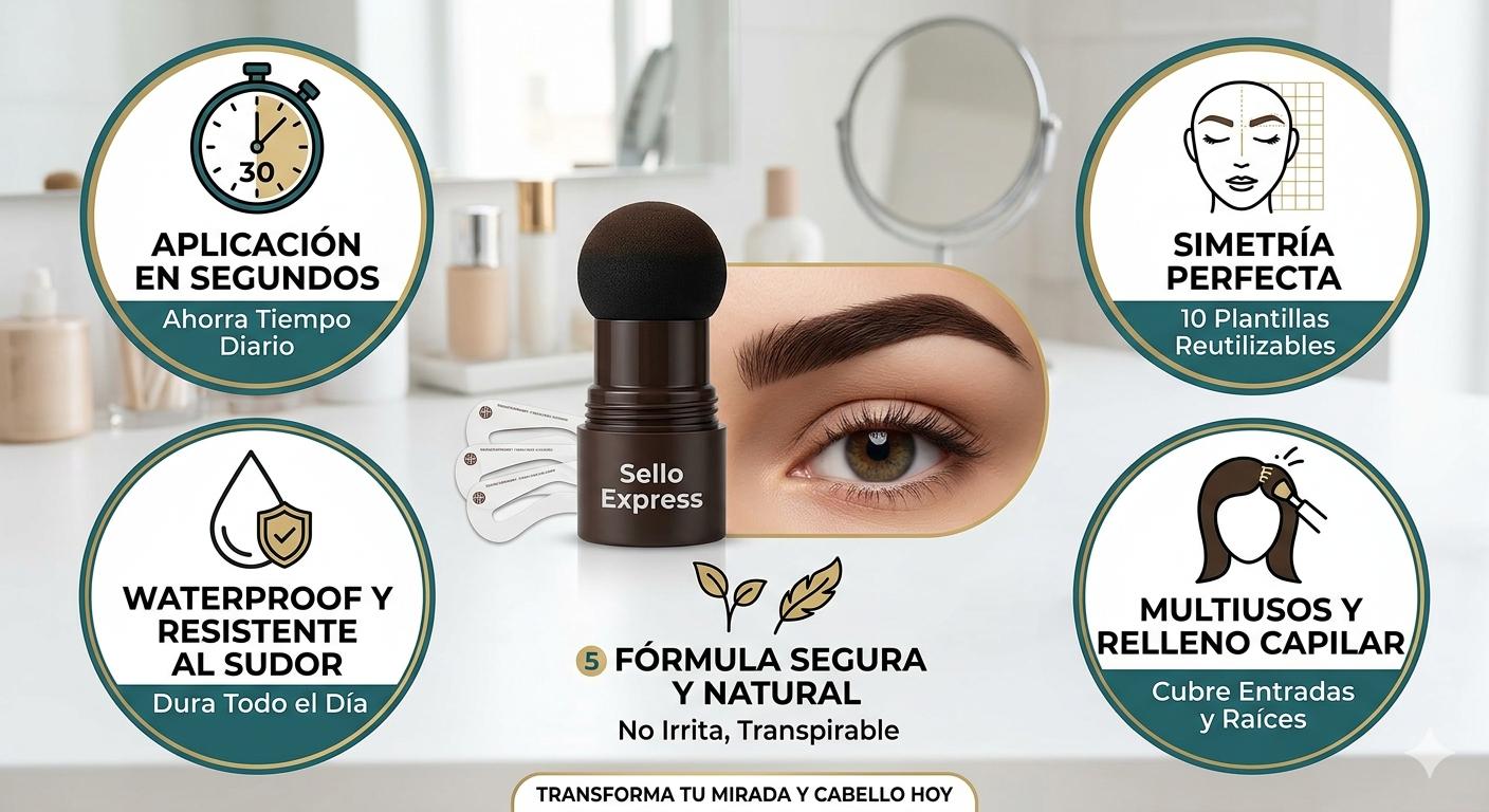 Sello Pro™-Kit premium para cejas y entradas
