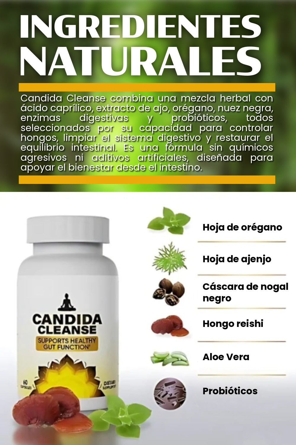 CANDIDA CLEANSE™-Suplemento para regular hongo Candida