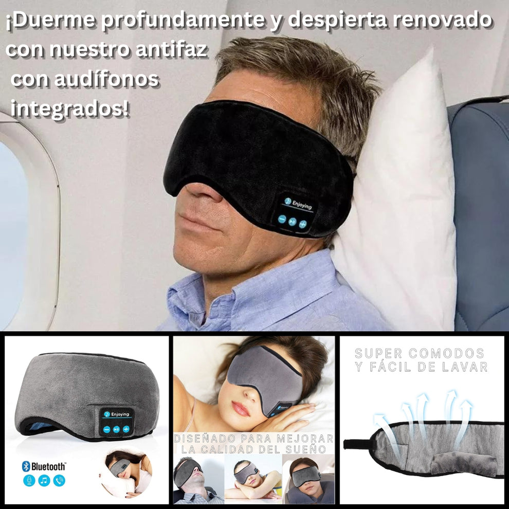 Antifax Pro-Relax™  Antifaz con bluetooth