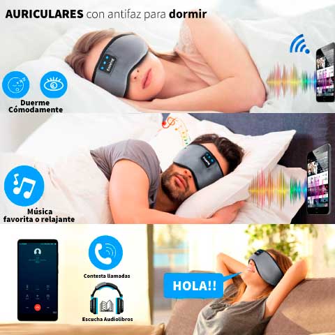 Antifax Pro-Relax™  Antifaz con bluetooth